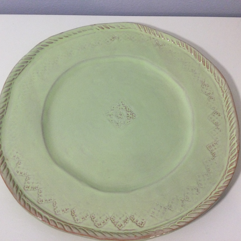 Vietri Bellezza Celadon Dinner Plate 11.5”